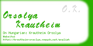 orsolya krautheim business card